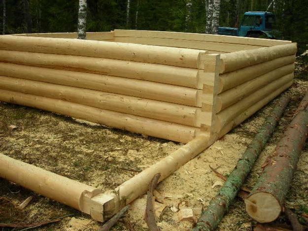 Продажа деревянных срубов из бруса, производство срубов.