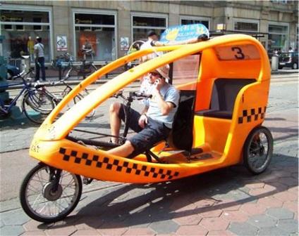 Велорикша новый вид транспорта для велотакси.