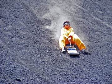 Спортивные развлечения на вулкане.